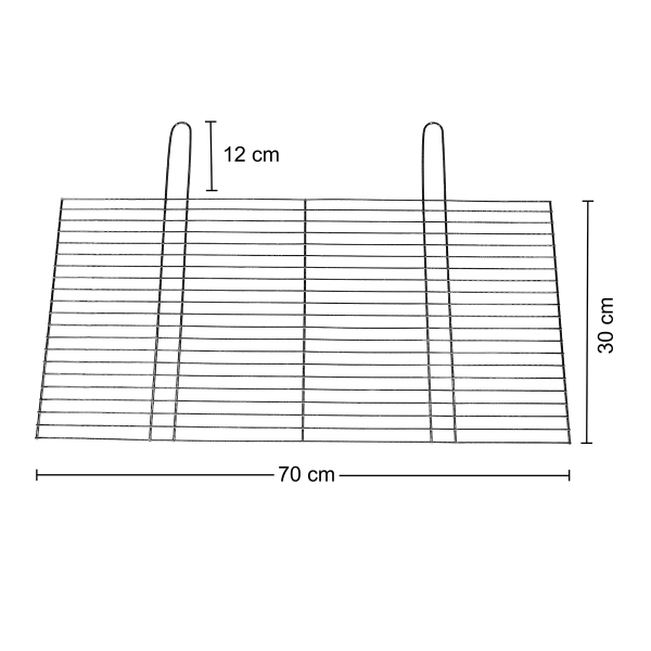 Grillrost 70x30 cm