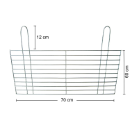 Aschekasten+Grill+Kohlerost 70x60cm 4mm