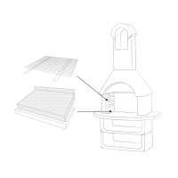 Aschekasten+Grill+Kohlerost 80x40cm 4mm