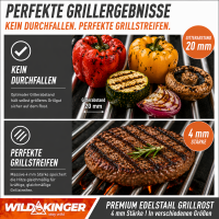 Grillrost Edelstahl 4 mm 70x40 cm