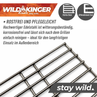 Grillrost Edelstahl 5 mm 70x50 cm
