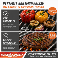Grillrost Edelstahl 5 mm 80x60 cm