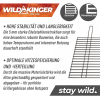 Grillrost Edelstahl 5 mm 80x60 cm