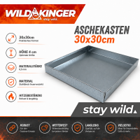 Aschekasten 0,5mm 30x30cm