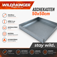 Aschekasten 0,5mm 50x50cm