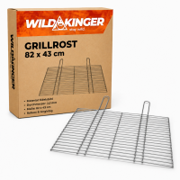 Wildkinger Edelstahl Grillrost 82x43 cm Grillgitter BBQ Rost robust