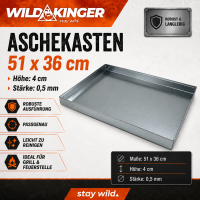 Aschekasten 0,5mm 51x36cm