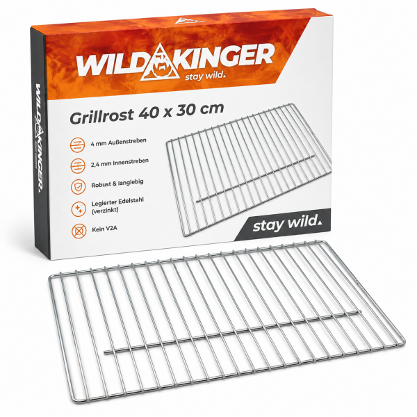 Grillrost ohne Griffe 40x30 cm