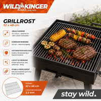 Grillrost ohne Griffe 52x44 cm